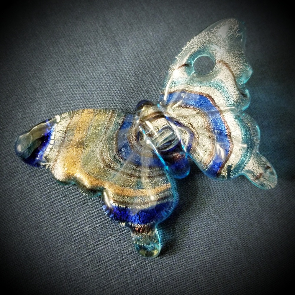 Glass Butterfly Pendant